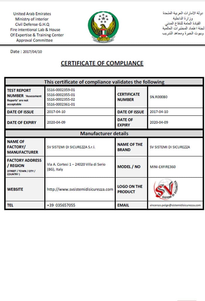 certificacion de producto