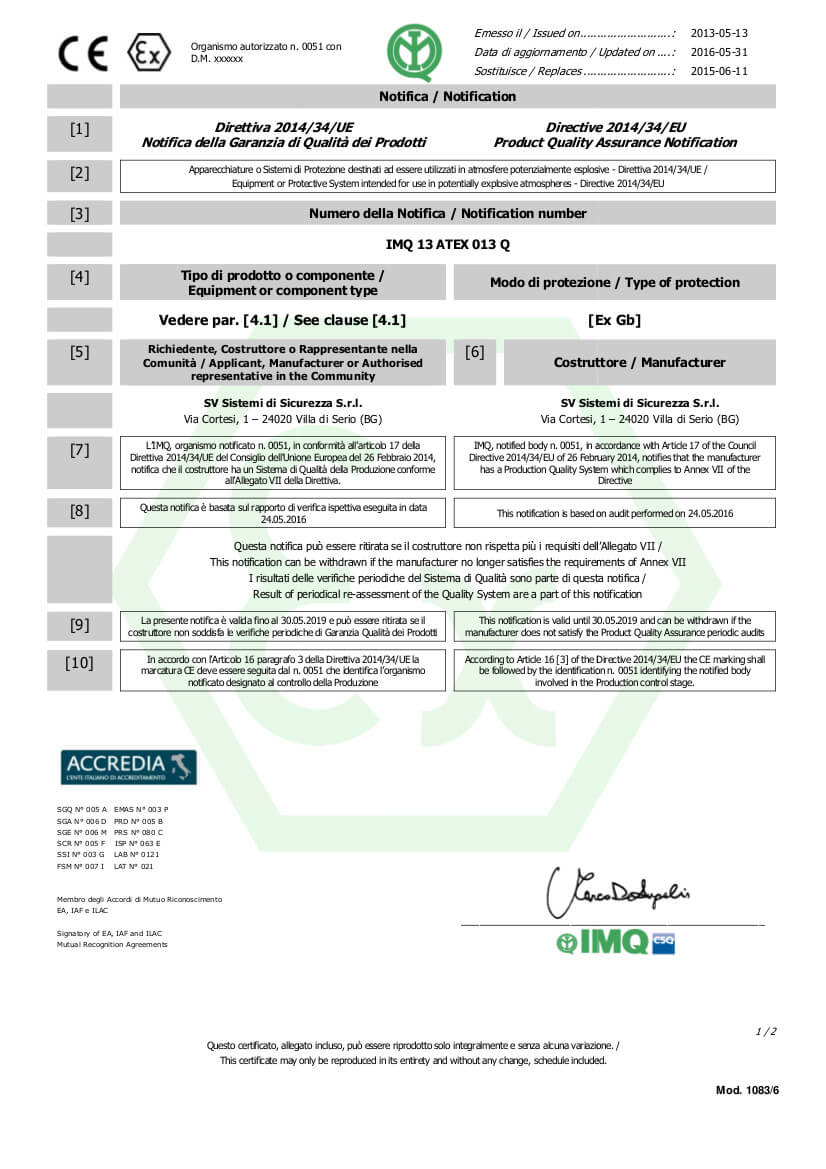 certificacion de producto